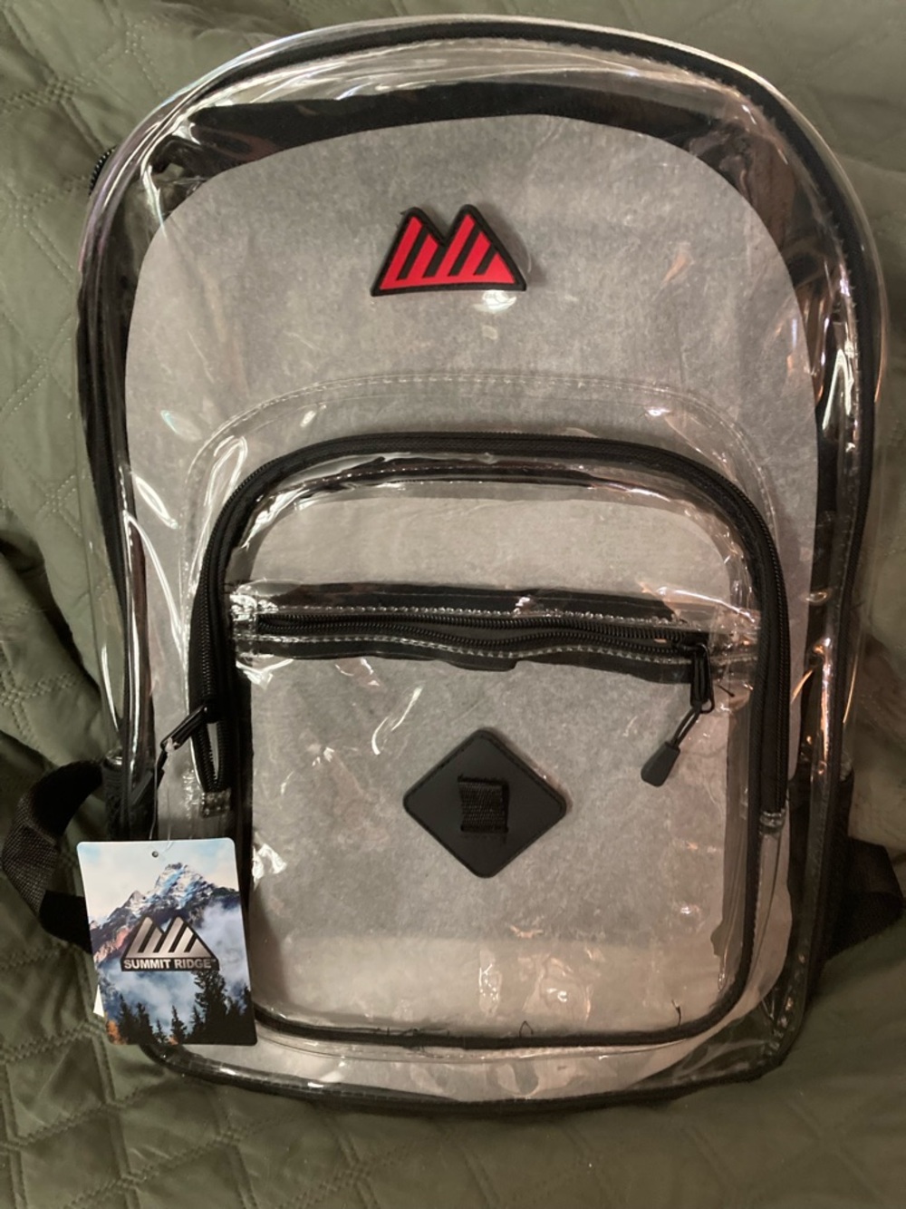 NWT clear backpack